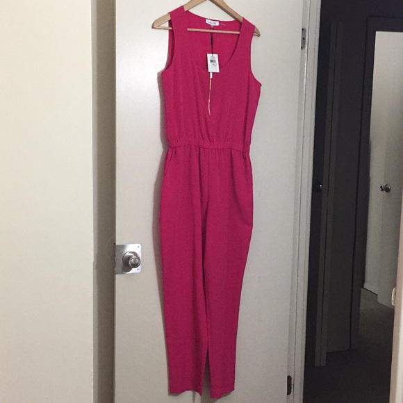 calvin klein pink jumpsuit